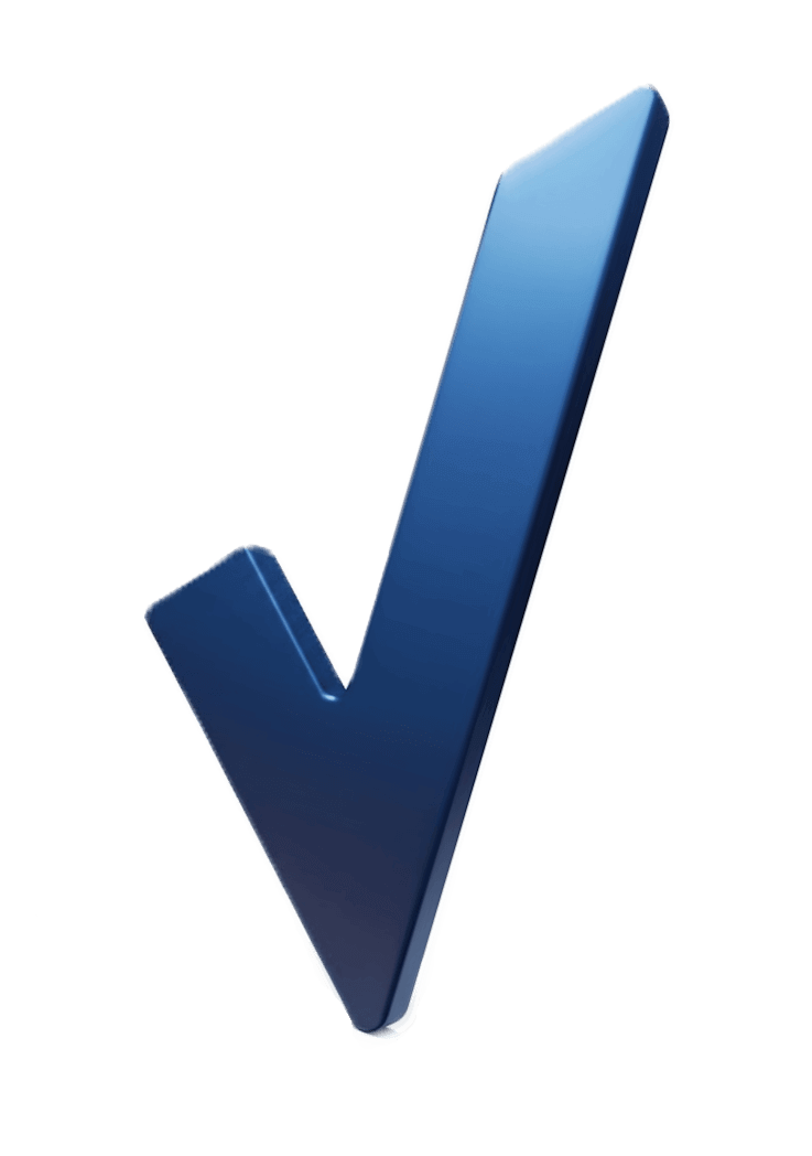 ✓